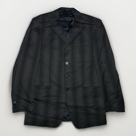 VintageVersace Classic men’s blazer -Jacket pinstripe wool-blendSize 48R.